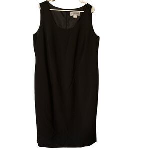 Jessica Howard Black Sleeveless Dress Plus Size 18W 41” long